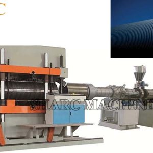 PE HDPE double wall corrugated pipe production line