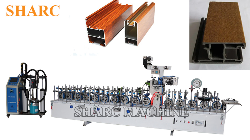 PUR hot melt glue lamination machine