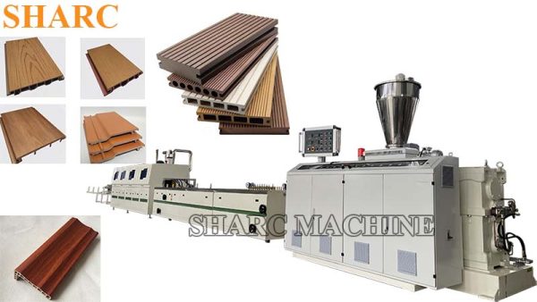 WPC Wood Plastic Composite profiles frame production machine line