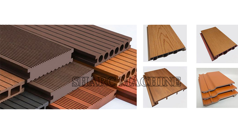 WPC decking profiles machine