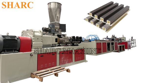 WPC fluted panel making machine