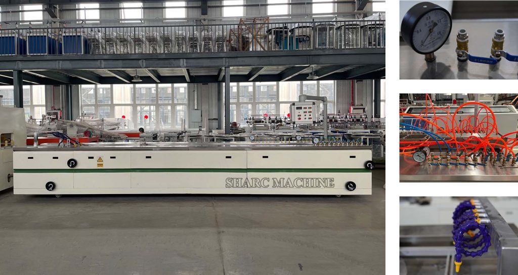 WPC frame production machine line