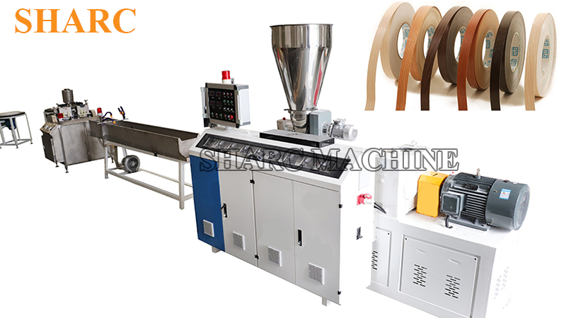 double screw PVC edge band tape production line