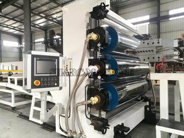 Three-calendering system PVC edge strip making machine