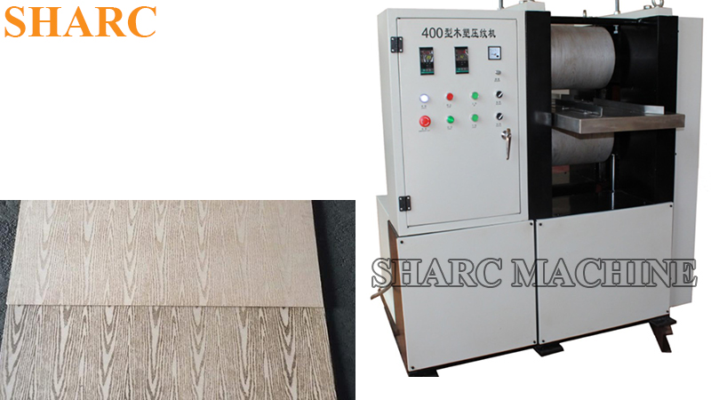 Embossing machine for MDF board