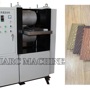 WPC embossing machine for WPC decking profiles