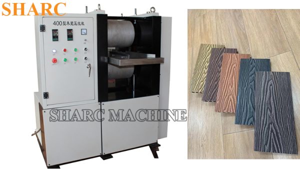 WPC embossing machine for WPC decking profiles