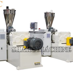 Conical twin screw extruder machine from sharc machine