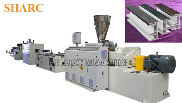 PVC profile extruder machine UPVC window door profiles machine