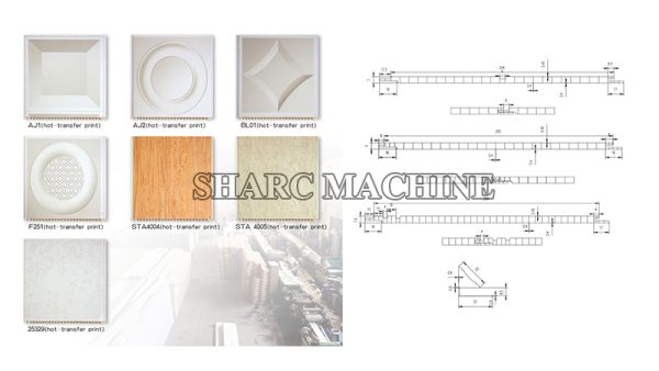 mold and design for PVC ceiling wall panel