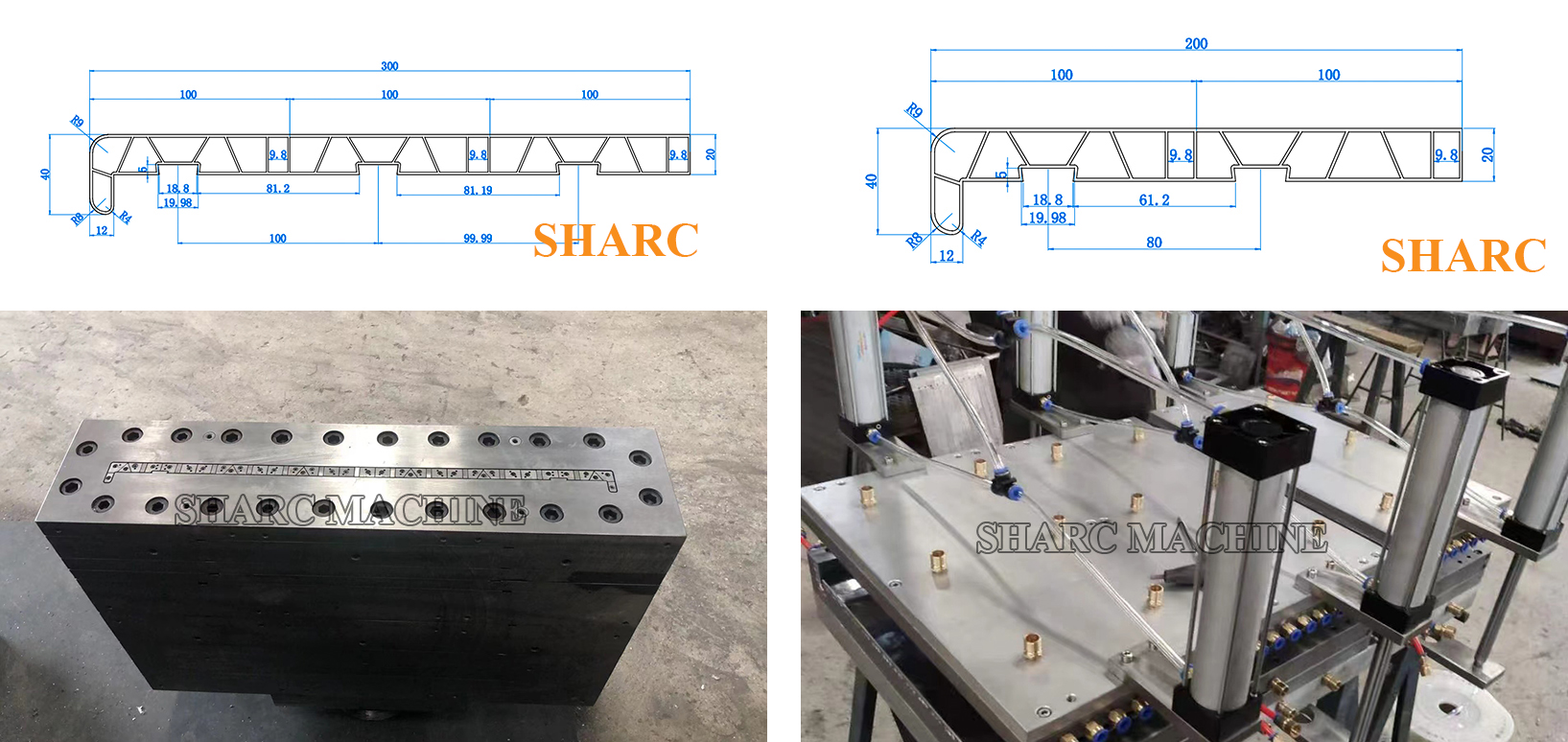 Mold for PVC window sill board