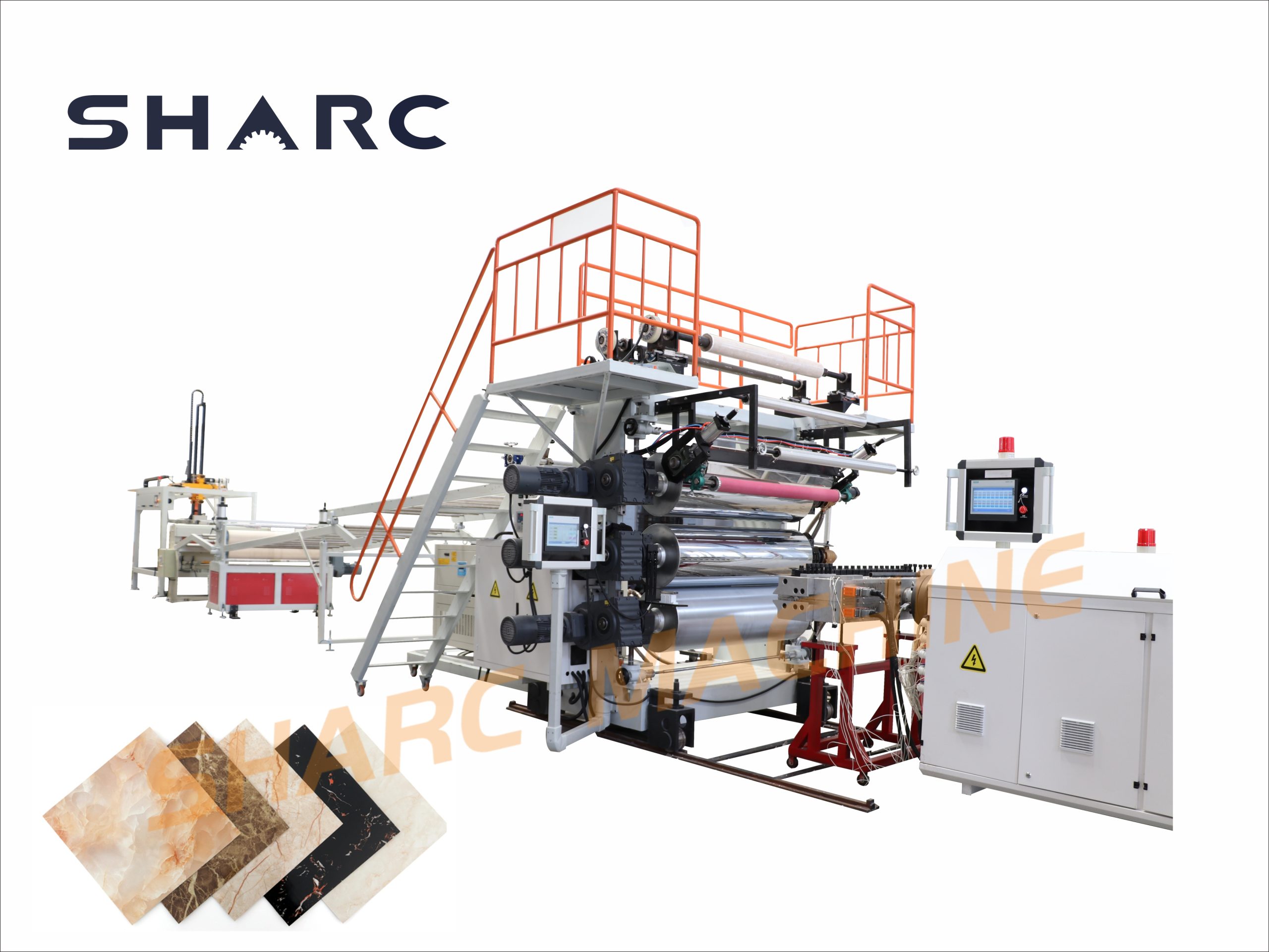 PVC artificial marble sheet production line