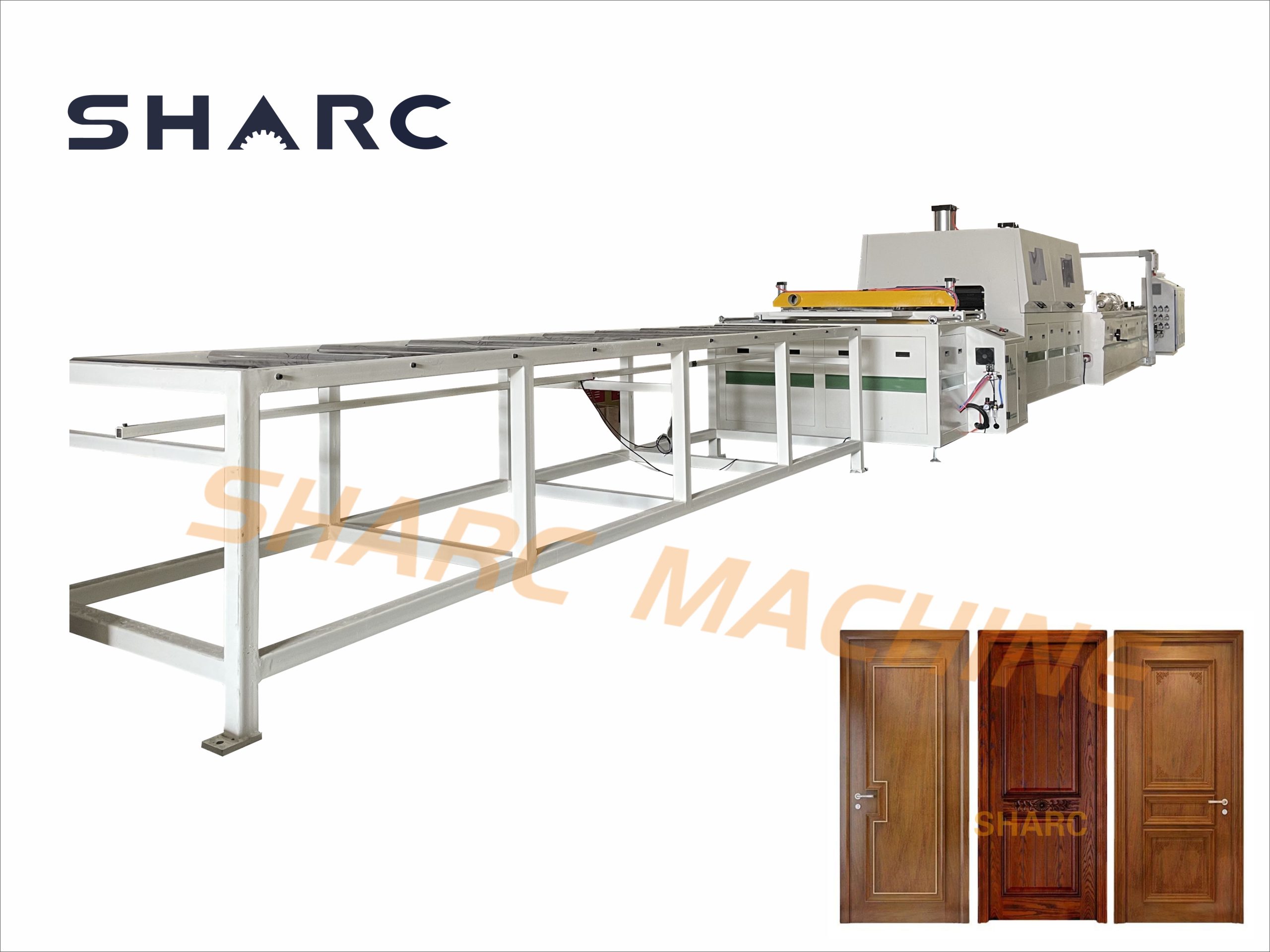 wood-plastic door panel production machine