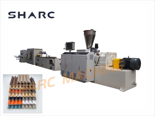 WPC Fluted Wall Panel Extrusion Making Machine Line