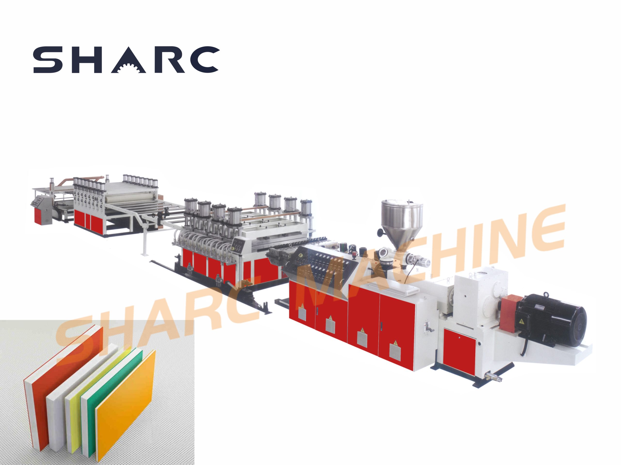 WPC cabinet door foam board extrusion production line