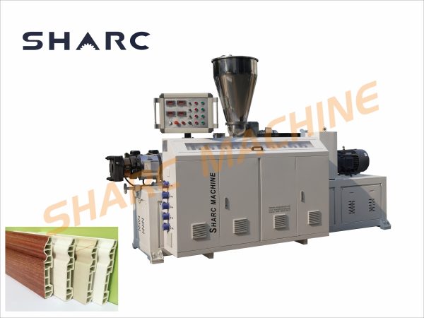 PVC baseboard extrusion making machine