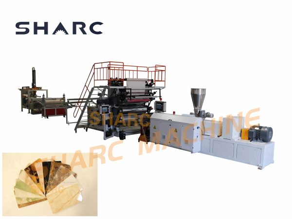 PVC laminated marble plate production line