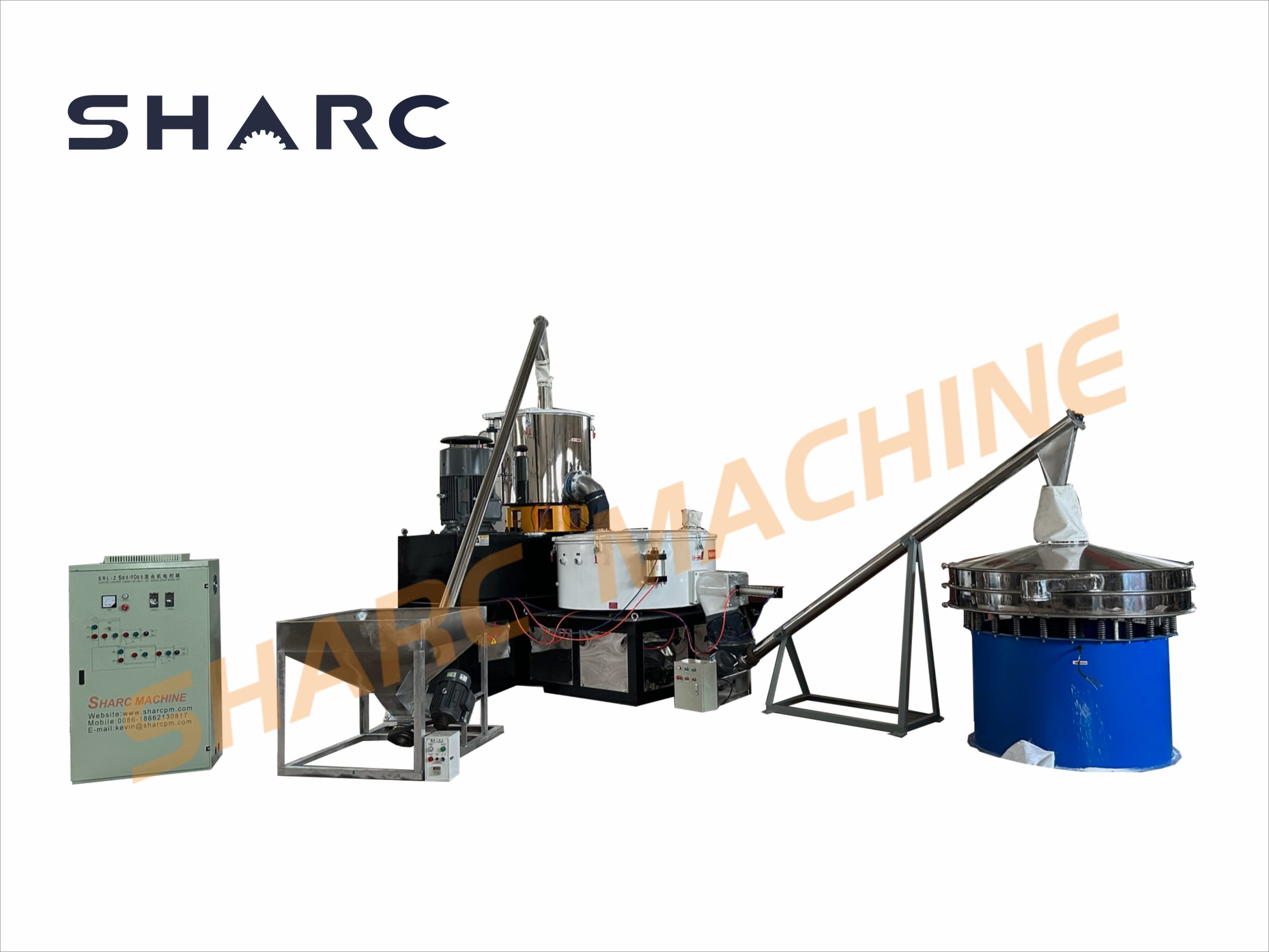 PVC mixer and Vibrating screen