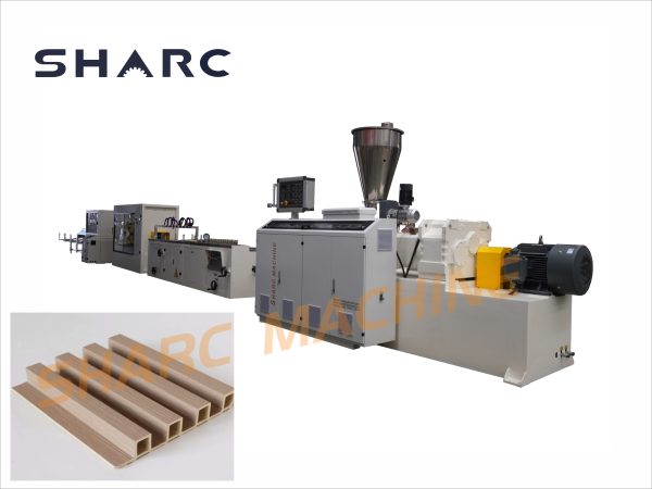 WPC Fluted Wall Panel Extrusion Making Machine Line