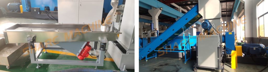 Recycling granulation washing line