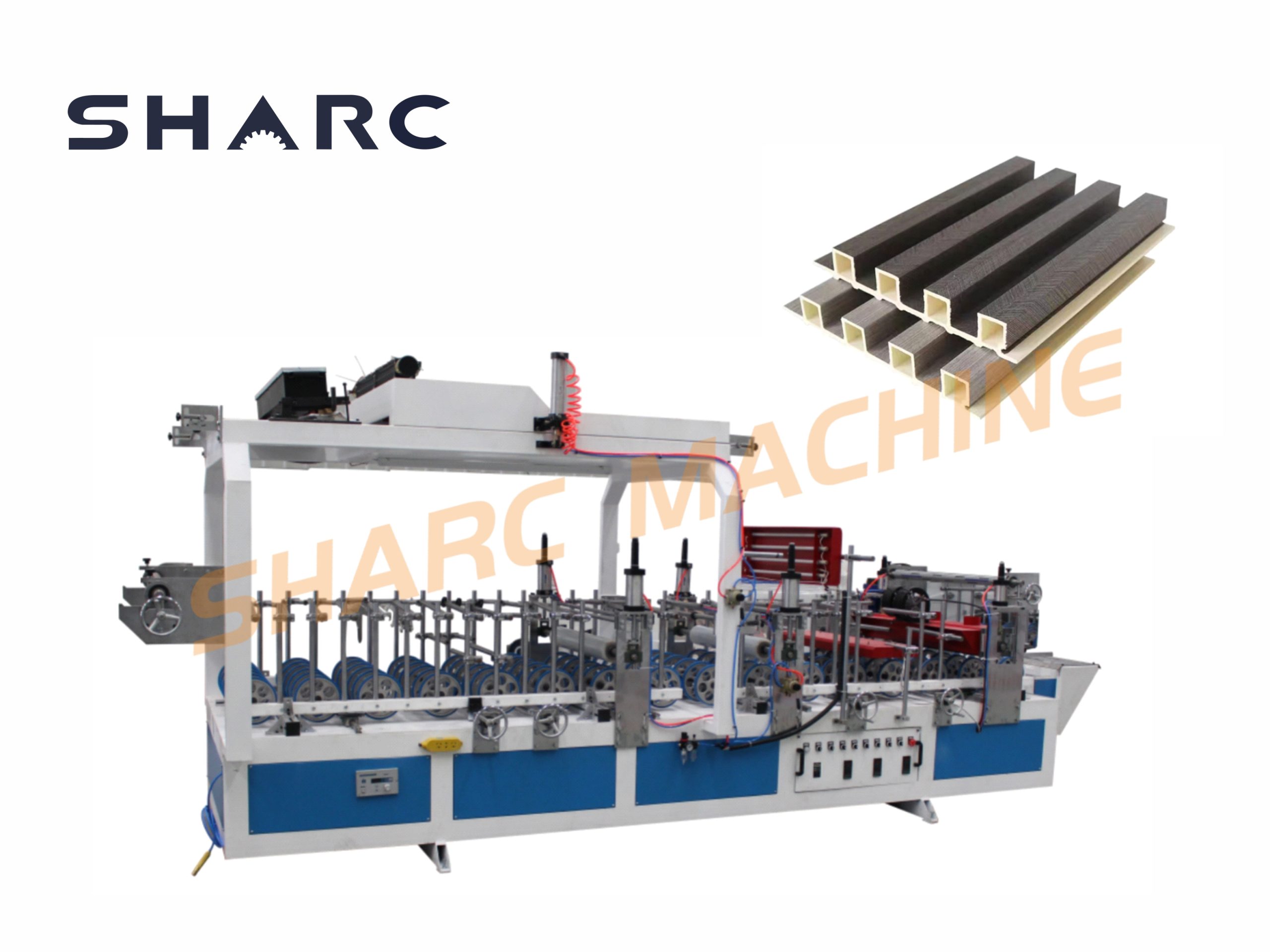 WPC Fluted Wall Panel Laminating Machine