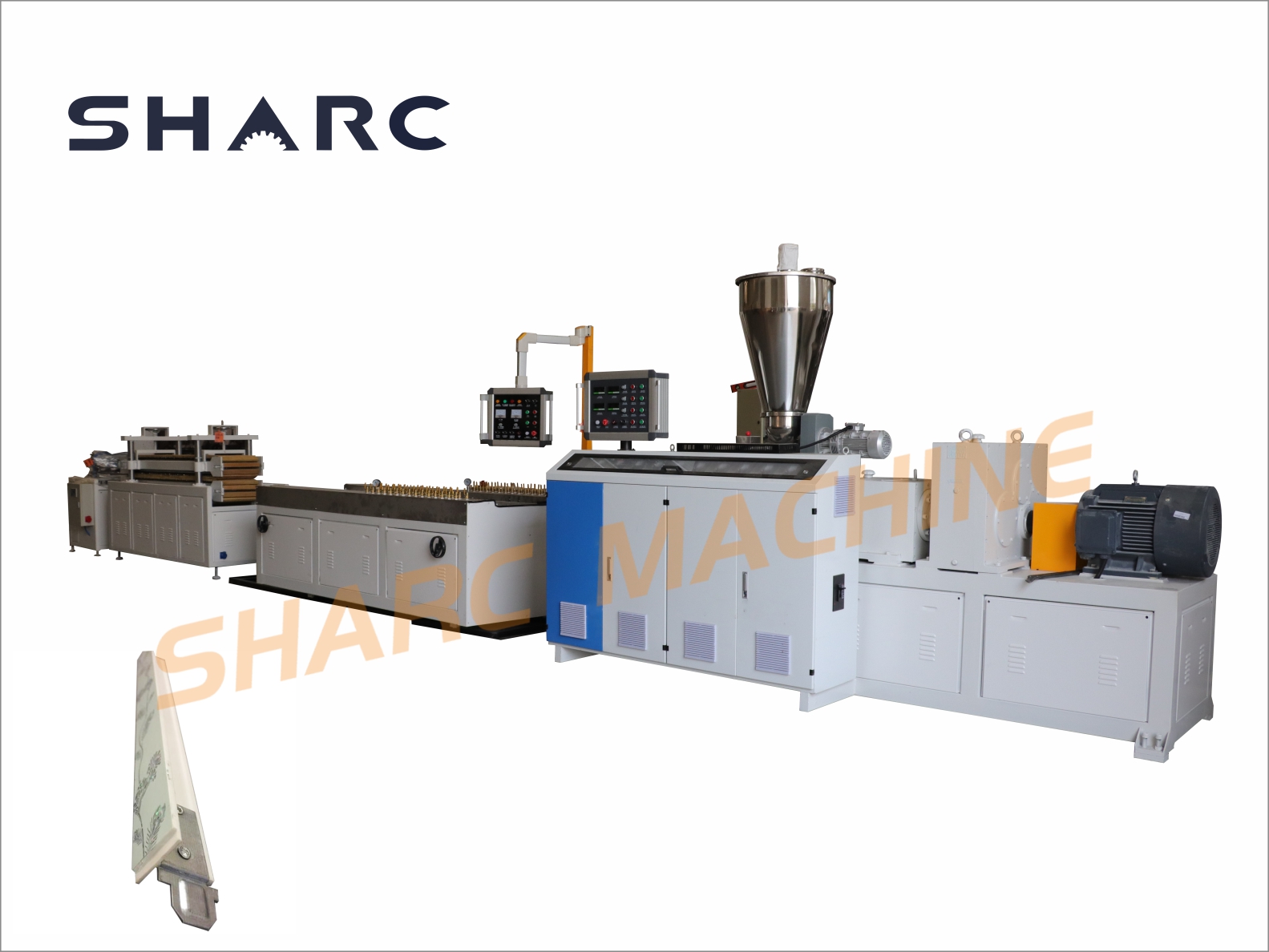 PVC T bar profile production line