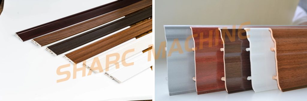 PVC baseboard profile making mchine