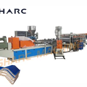 PVC resin tile extrusion production line