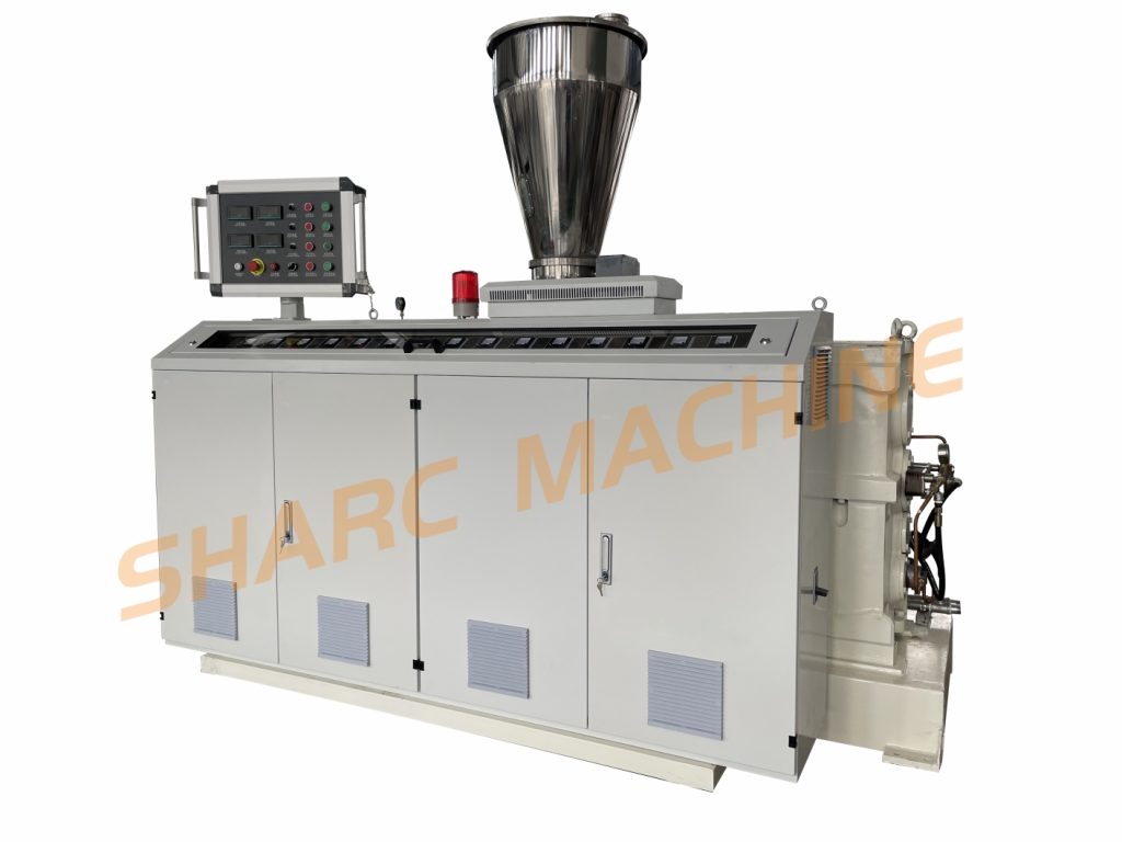 Twin screw extruder for WPC floor profile making machine