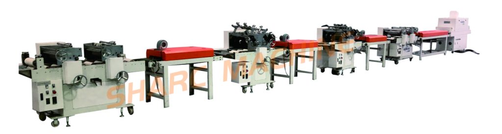 PVC edge banding strip UV coating offline printing machine